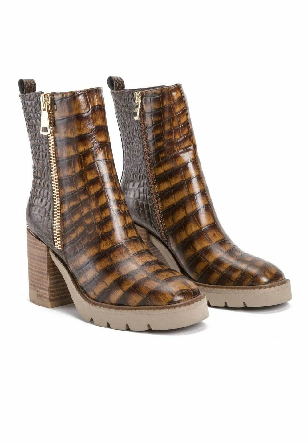 Alma en Pena ESCALONIA - Bottines à plateau Prix Équitable chaussures à talons rond femme 4 Alma en Pena ESCALONIA - Bottines à plateau Prix Équitable chaussures à talons rond femme – Image 2